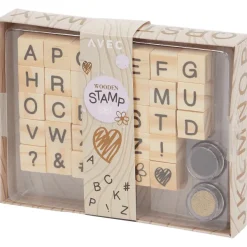 Discount Avec Houten Stempelset Knutselen