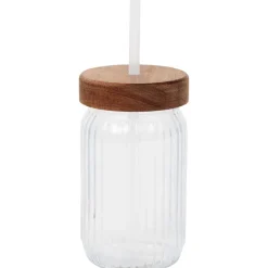 Discount Drinkbeker Met Rietje En Deksel Glazen