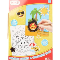 Hot Emoji Krassticker- En Kleurboek Kleuren & Tekenen