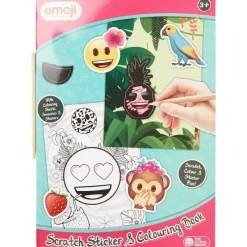 Hot Emoji Krassticker- En Kleurboek Kleuren & Tekenen