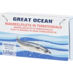 Outlet Great Ocean Makreelfilet In Tomatensaus Voeding
