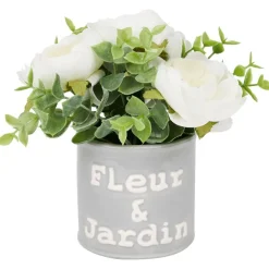 Online Kunstbloem In Pot Met Tekst Kunstplanten & -Bloemen
