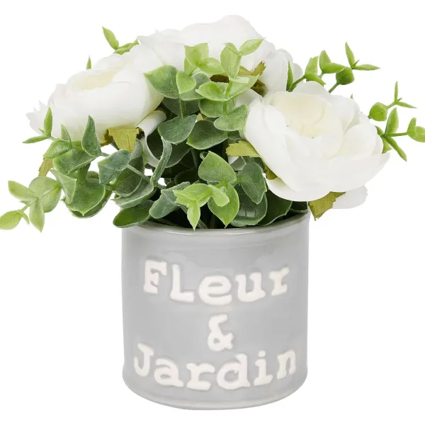 Online Kunstbloem In Pot Met Tekst Kunstplanten & -Bloemen