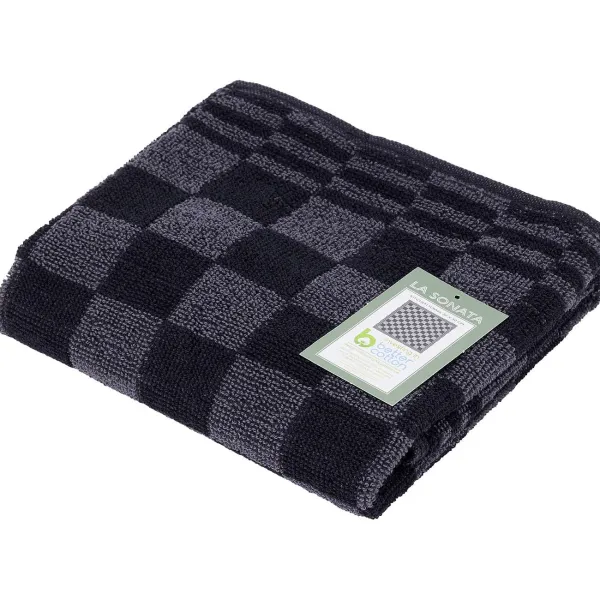 Sale La Sonata Keukendoek Antraciet Badtextiel