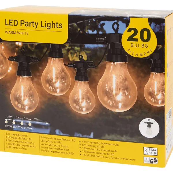 Hot Lichtsnoer Met Bollampjes Buitenverlichting