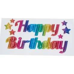 New Party Universe Happy Birthday Ballon-Raamsticker Knutselen