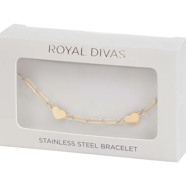 Discount Royal Divas Roestvrijstalen Armband Horloges & Sieraden