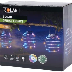 Clearance Solar Spiraalverlichting Op Zonne-Energie Buitenverlichting