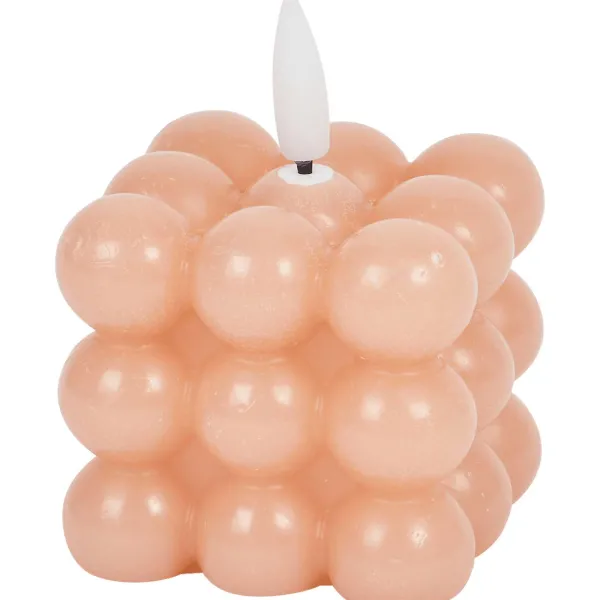 New Vierkante Ledkaars Met Bolletjes Kaarsen