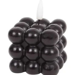 New Vierkante Ledkaars Met Bolletjes Kaarsen