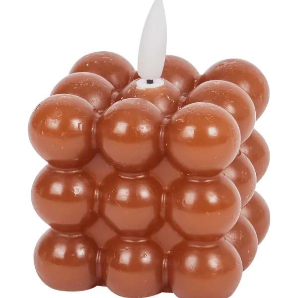 New Vierkante Ledkaars Met Bolletjes Kaarsen